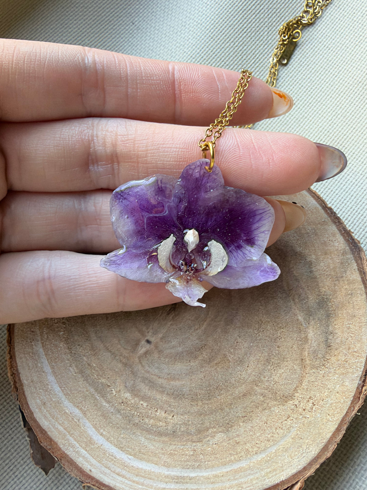 Collar orquídea