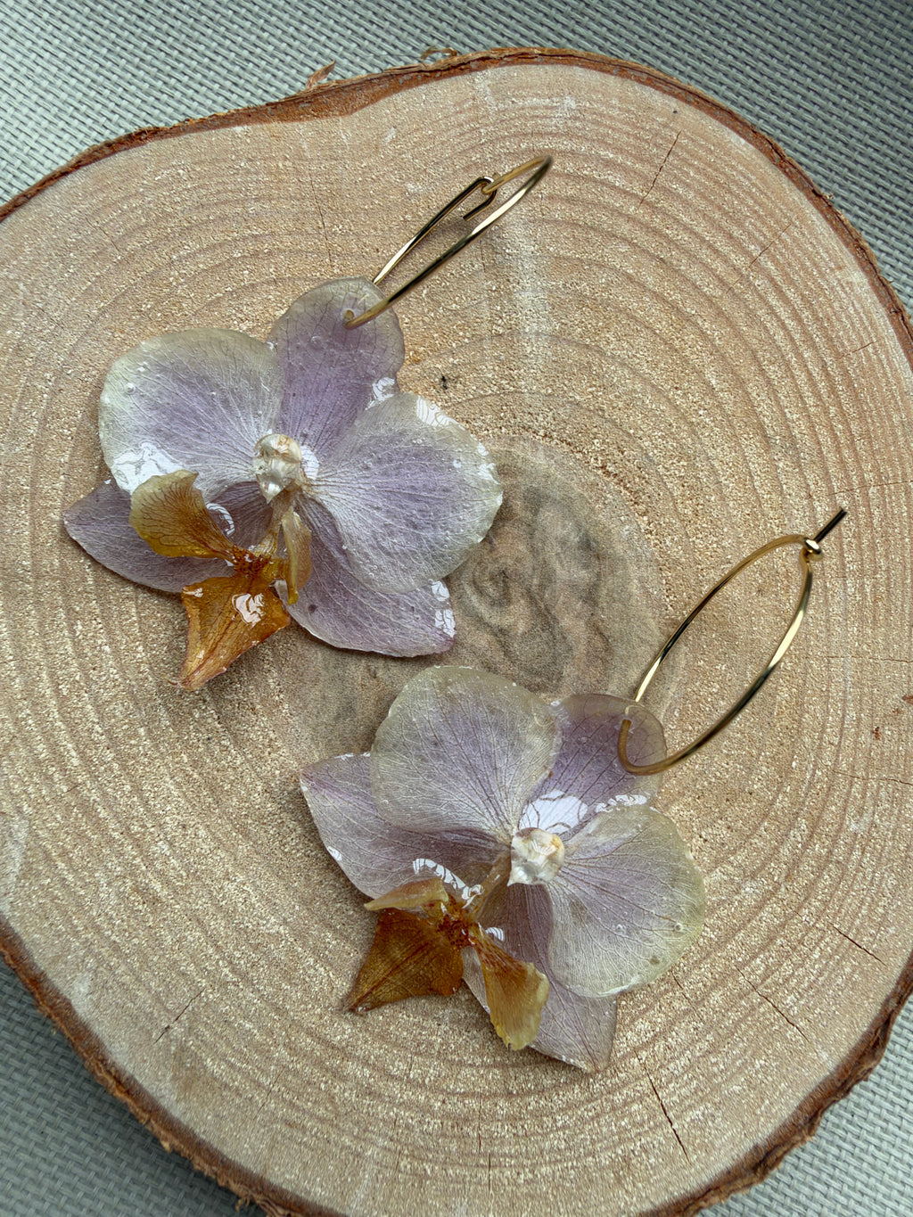 Pendientes orquídea
