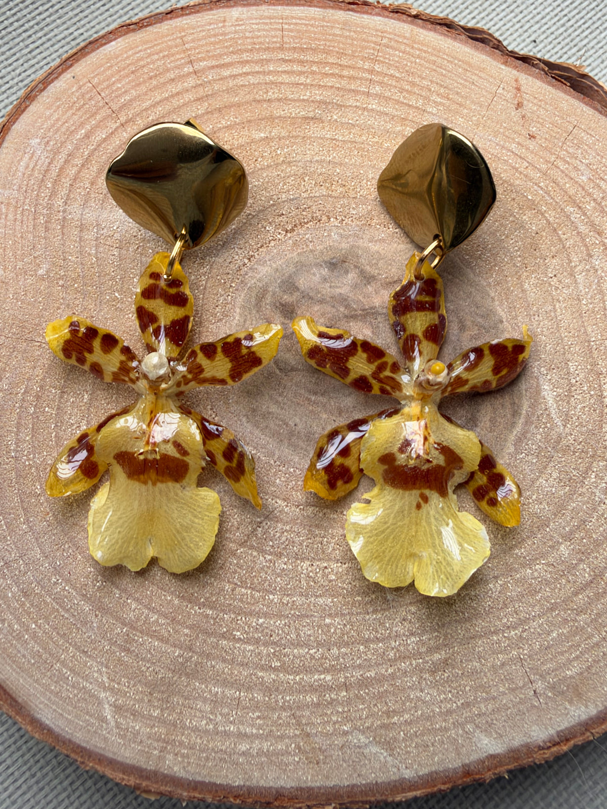 Pendientes orquídea