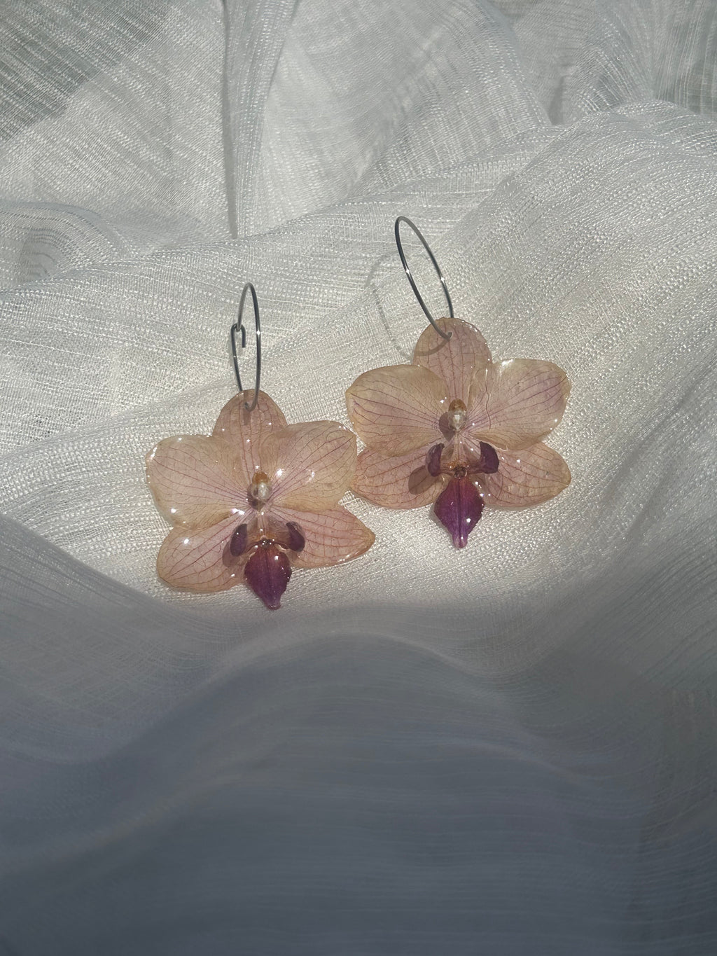 Pendientes orquídea